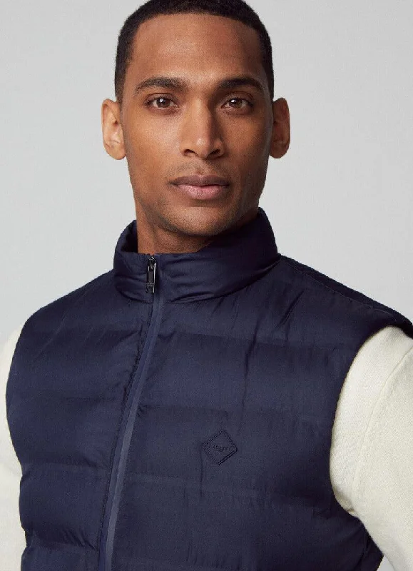 Hackett Mens Lightweight Gilet - Navy or Dark Green