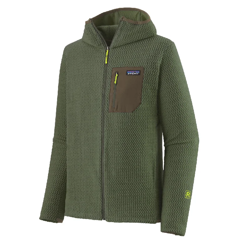 Men fleece tracksuits for athletic training sessionsPatagonia R1 Air Full-Zip Hoody Torrey Pine Green Men fleece tracksuits for athletic training sessionsPatagonia R1 Air Full-Zip Hoody Torrey Pine Green