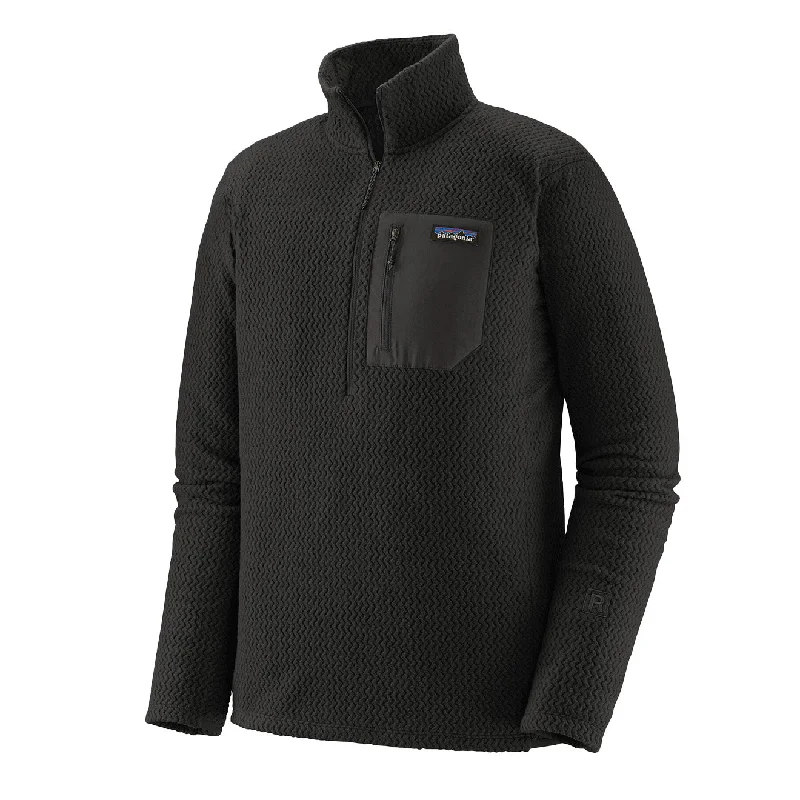 Men fleece - trimmed flannel shirts for a rustic charmPatagonia R1 Air Zip Neck Black Men fleece - trimmed flannel shirts for a rustic charmPatagonia R1 Air Zip Neck Black