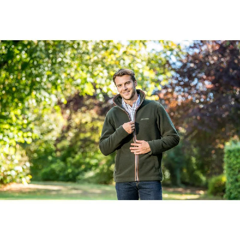 Schoffel Cottesmore Men's Full Zip Fleece Sleeves Gun Metal, Navy or Olive