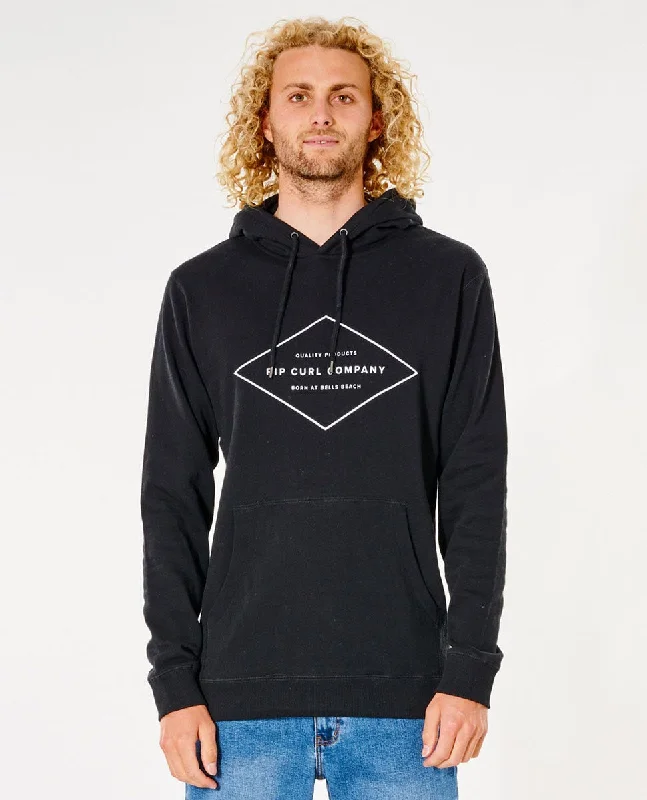Men fleece zip - up hoodies for outdoor adventuresStaple Hood - Black