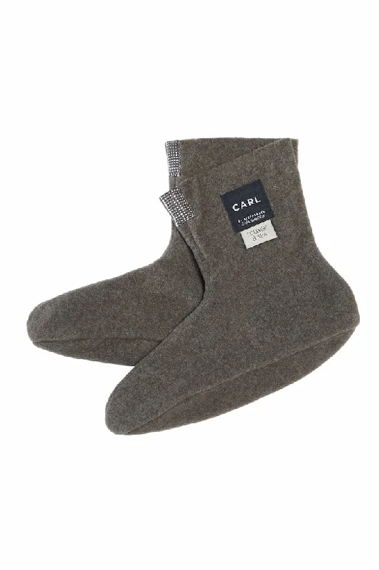 Men fleece tracksuits for athletic training sessionsFLEECE SOCKS MEN - 2025C - BARK