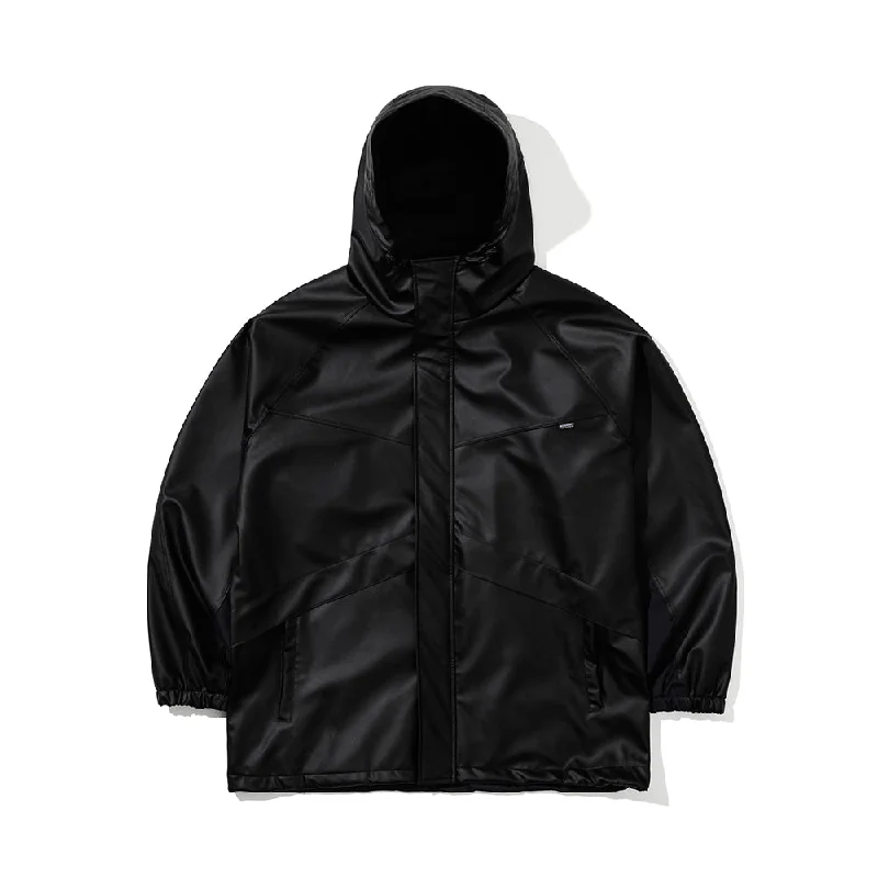 WIDE H HOODED JACKET BLACK