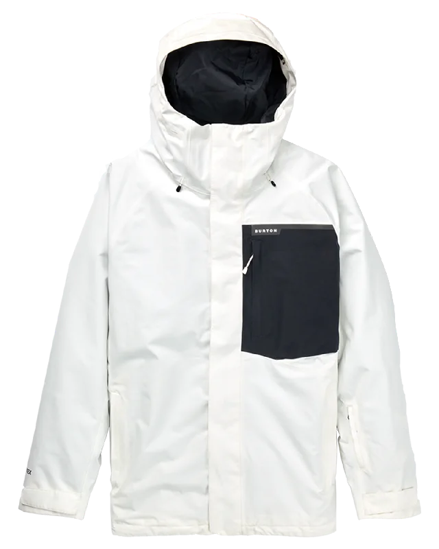 Burton Men's Powline Gore-Tex 2L Snow Jacket - Stout White/True Black