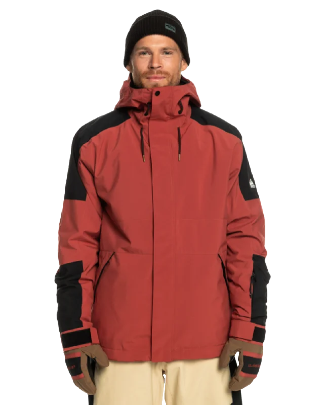 Quiksilver Men's Radicalo Technical Snow Jacket - Marsala