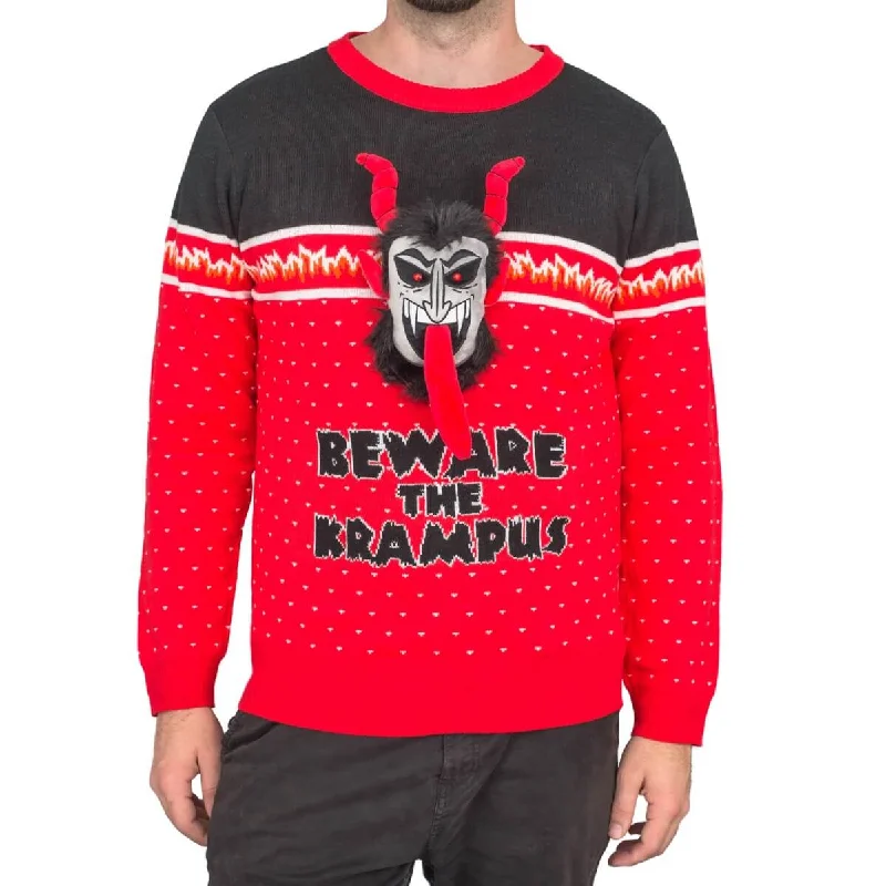 Men's Cable - Knit Sweater Dress in Gray for a Unique and Comfortable One - Piece OptionBeware the Krampus 3D Ugly Christmas Sweater Men's Cable - Knit Sweater Dress in Gray for a Unique and Comfortable One - Piece OptionBeware the Krampus 3D Ugly Christmas Sweater