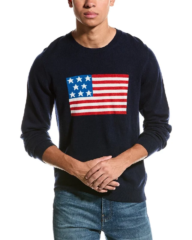 Men's Zip - Up Fleece - Lined Sweater in Black with Thumbholes for Outdoor Winter ActivitiesBrodie Cashmere Wool & Cashmere-Blend American Flag Crewneck Sweater Men's Zip - Up Fleece - Lined Sweater in Black with Thumbholes for Outdoor Winter ActivitiesBrodie Cashmere Wool & Cashmere-Blend American Flag Crewneck Sweater