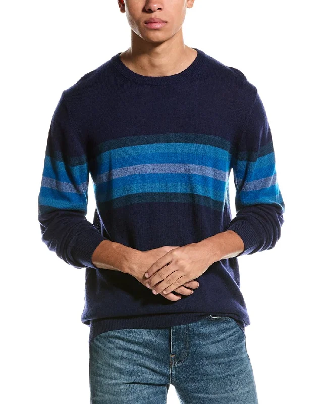 Men's Ribbed Bodycon Sweater in Red for a Sexy and Confident Night OutBrodie Cashmere Wool & Cashmere-Blend Blake Stripe Jumper Men's Ribbed Bodycon Sweater in Red for a Sexy and Confident Night OutBrodie Cashmere Wool & Cashmere-Blend Blake Stripe Jumper