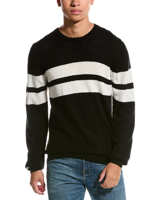 Tall Men's Button - Down Sweater in Mustard Yellow for a Pop of Color in SpringBrodie Cashmere Wool & Cashmere-Blend Dual Stripe Crewneck Sweater Tall Men's Button - Down Sweater in Mustard Yellow for a Pop of Color in SpringBrodie Cashmere Wool & Cashmere-Blend Dual Stripe Crewneck Sweater