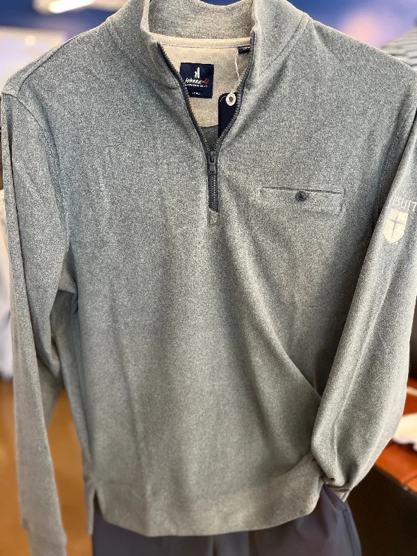 Johnnie-O Castro Quarter Zip Pullover in Sport Navy