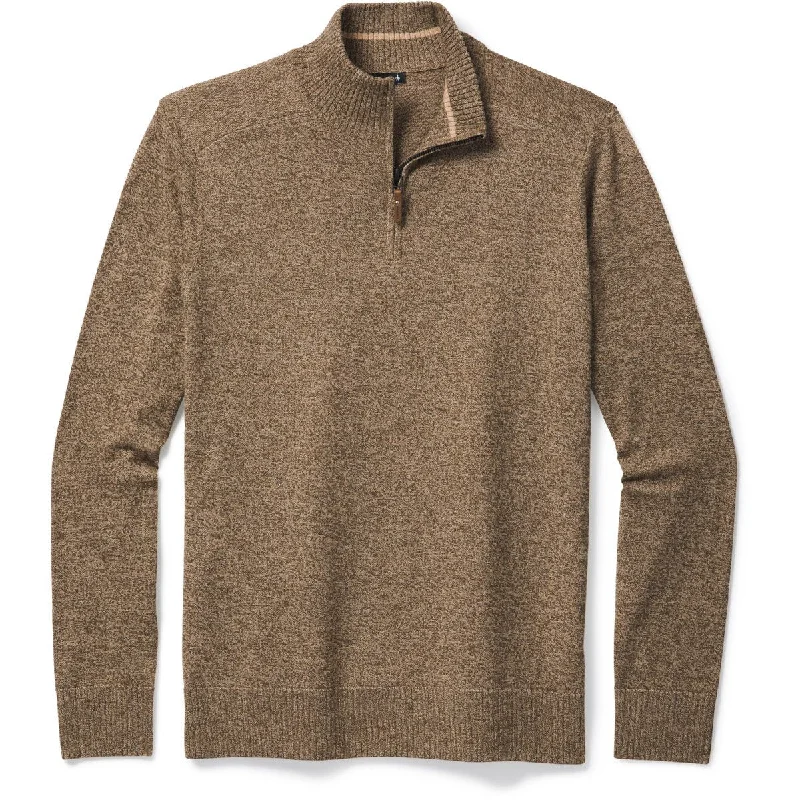 Men's Fringe - Trimmed Boho - Style Sweater in Beige for a Music Festival VibeMen's Sparwood Half Zip Sweater