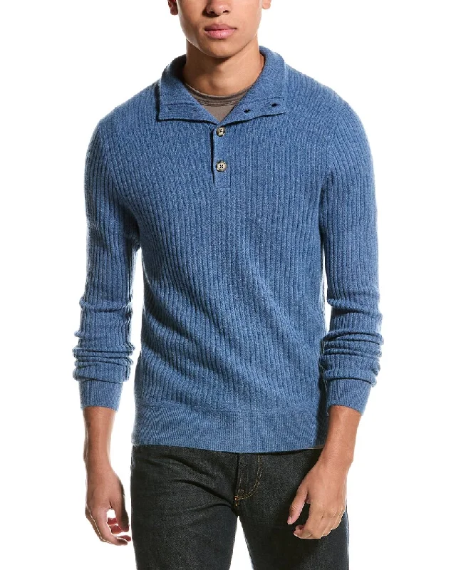 Magaschoni Henley Cashmere Pullover