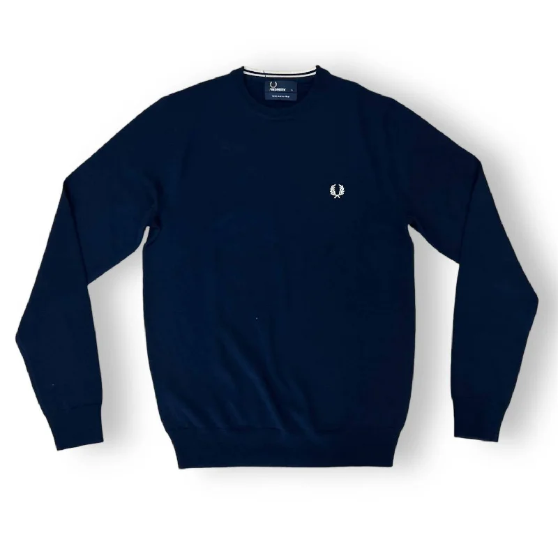 Men's Crew Neck Sweater In Dark Carbon