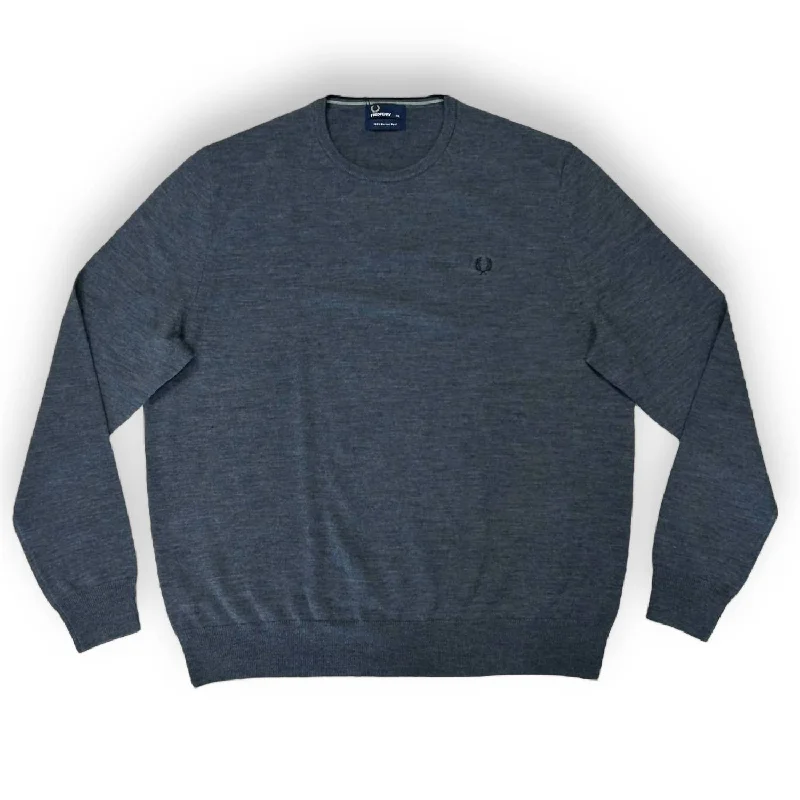 Men's Crew Neck Sweater In Grey