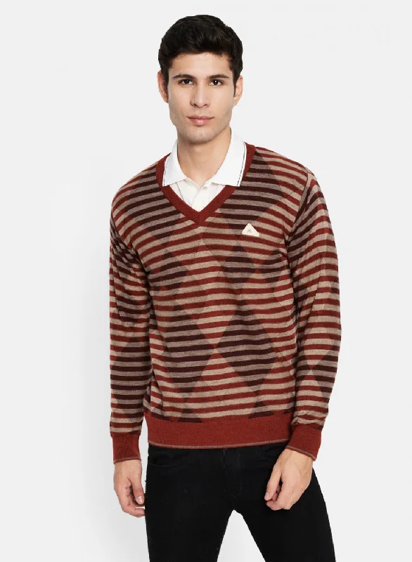 Men Multicolor Solid Pullover