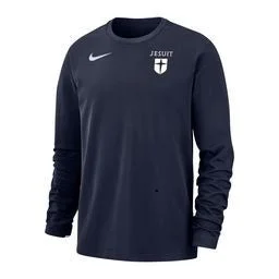 Nike Navy Waffle Long Sleeve Top