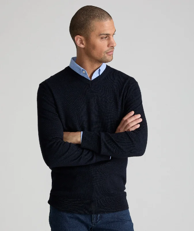 Merino Wool V-Neck Sweater