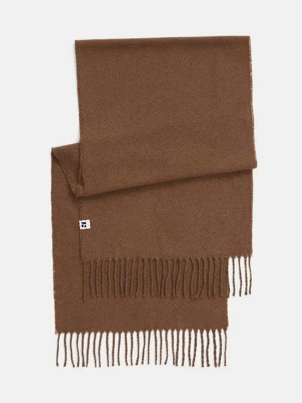 Men's snow jacket for backcountry skiingThe Solid Scarf in Medium Brown