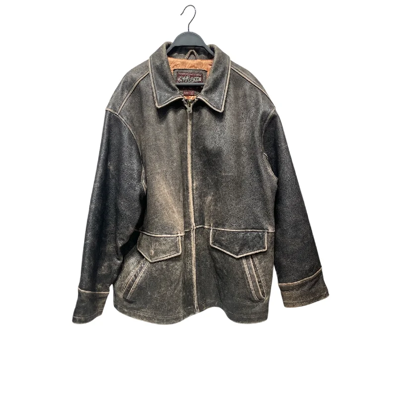 Men leather sport coats with a stretch - fabric panel for enhanced mobilityVintage/Leather Jkt/L/Leather/GRY/Marc The Brand Men leather sport coats with a stretch - fabric panel for enhanced mobilityVintage/Leather Jkt/L/Leather/GRY/Marc The Brand