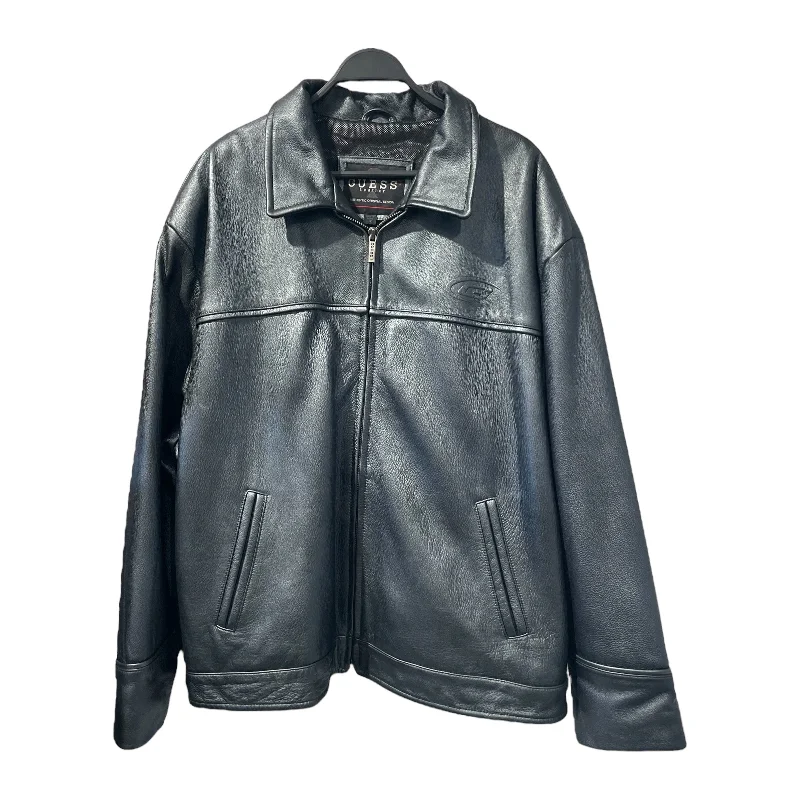 Men leather blazers with a modern fit for a stylish office - to - evening optionGUESS/Leather Jkt/XXXL/Leather/GRY/BIKER Jacket Men leather blazers with a modern fit for a stylish office - to - evening optionGUESS/Leather Jkt/XXXL/Leather/GRY/BIKER Jacket