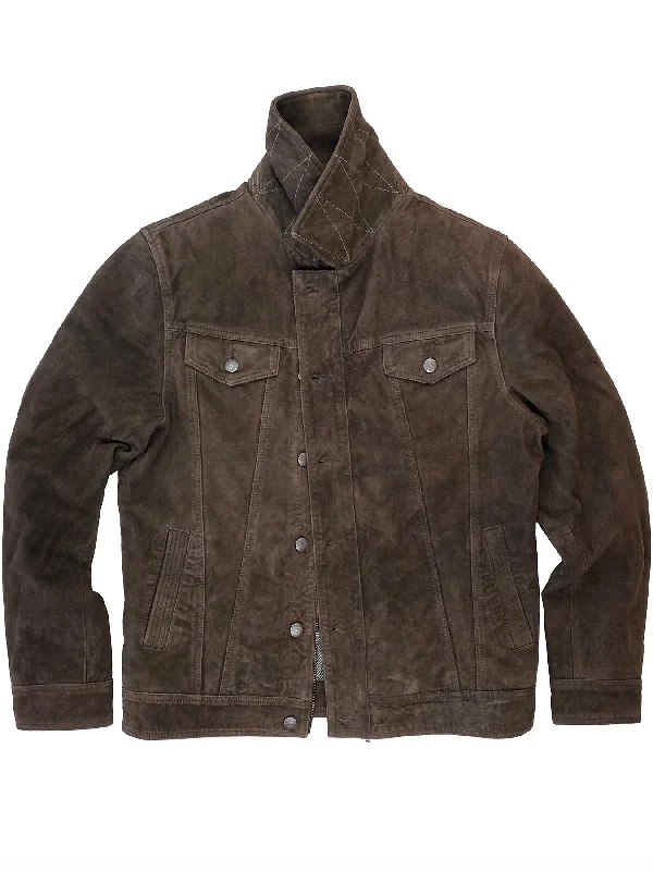 Men leather blouson jackets with a drawstring hem for a customizable fitWilde Suede Jacket 4186 Men leather blouson jackets with a drawstring hem for a customizable fitWilde Suede Jacket 4186