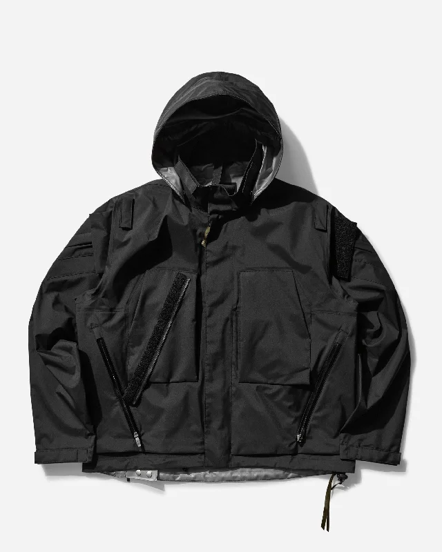 Men coats with a stand - up collar for a sleek and modern lookMen's 3L GORE-TEX Interops Jacket Black