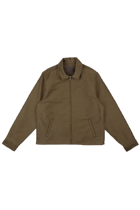 BRUSHED JUNGLE ZIP JACKET Army