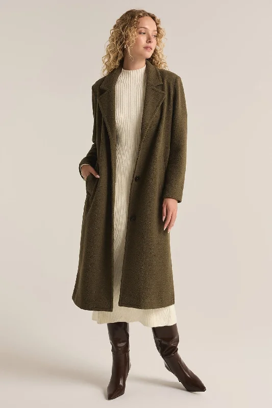 Men coats with a detachable faux - fur collar for a trendy and warm touchConway Coat