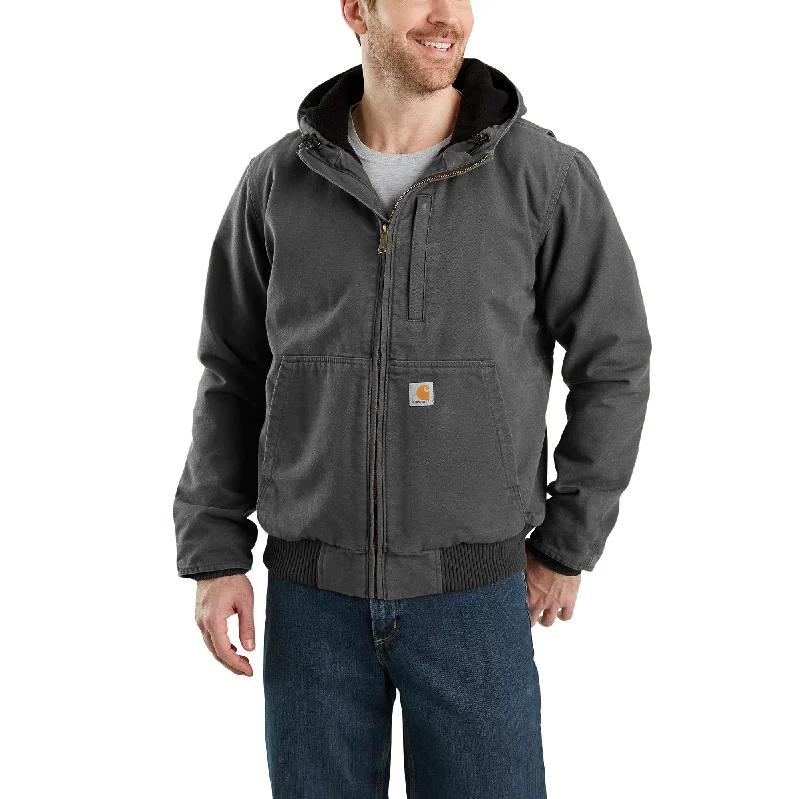 Men coats with a contrasting trim for a fashion - forward aestheticFull Swing® Loose Fit Washed Duck Fleece-Lined Active Jac