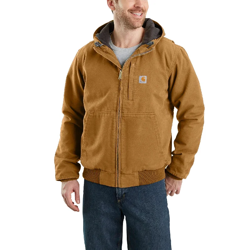 Men coats with a wind - resistant outer layer for blustery weatherFull Swing® Loose Fit Washed Duck Fleece-Lined Active Jac - 2 Warmer Rating