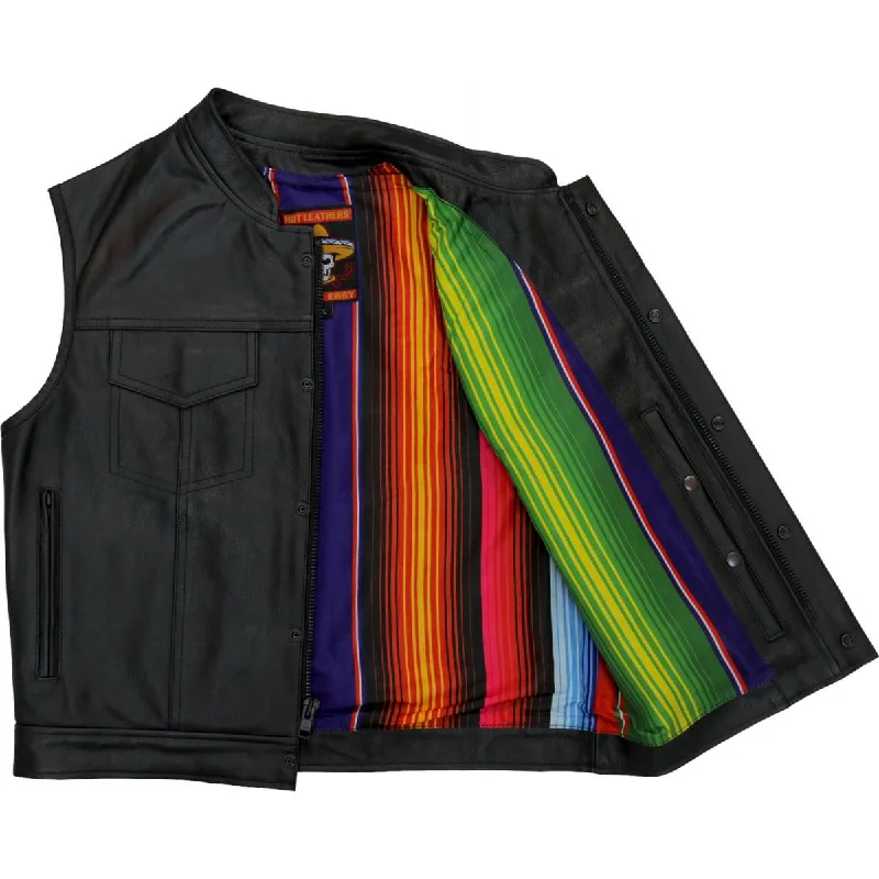 Men leather driving jackets with a suede interior for a luxurious and comfortable touchHot Leathers VSM1057 Men’s Black 'Mexican Blanket' Conceal and Carry Leather Vest Men leather driving jackets with a suede interior for a luxurious and comfortable touchHot Leathers VSM1057 Men’s Black 'Mexican Blanket' Conceal and Carry Leather Vest