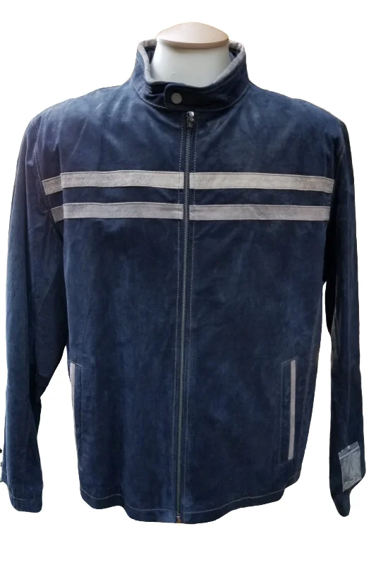 Men leather peacoats with a wool - blend lining for extra warmth in cold weatherJacket 47562 Men leather peacoats with a wool - blend lining for extra warmth in cold weatherJacket 47562