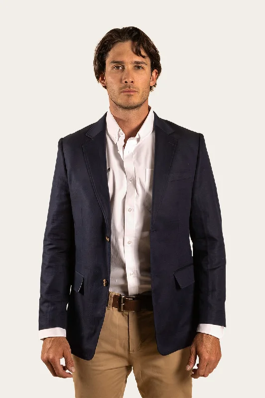 Men vest with a zip - off hood for added protection in inclement weatherLawson Mens Blazer - Dark Navy Men vest with a zip - off hood for added protection in inclement weatherLawson Mens Blazer - Dark Navy