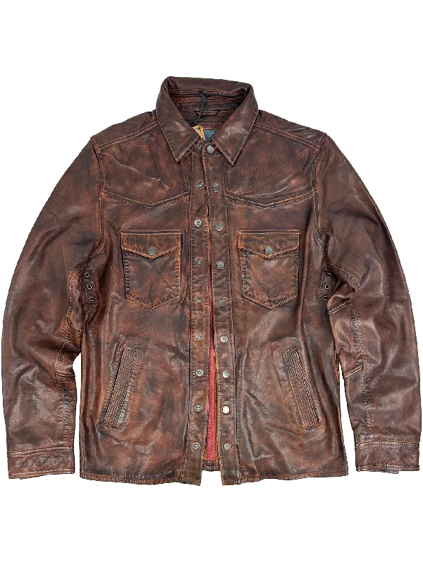 Men leather jackets with a distressed look for a rugged and vintage appealMarlboro Leather Jacket 4205 Men leather jackets with a distressed look for a rugged and vintage appealMarlboro Leather Jacket 4205