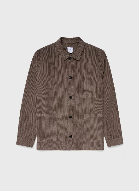 Men's Corduroy Twin Pocket Jacket in Cedar