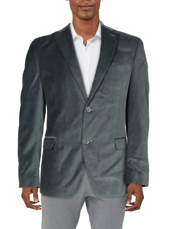 Stylish men coats with a double - breasted design for a formal lookMens Velvet Slim Fit Two-Button Blazer Stylish men coats with a double - breasted design for a formal lookMens Velvet Slim Fit Two-Button Blazer