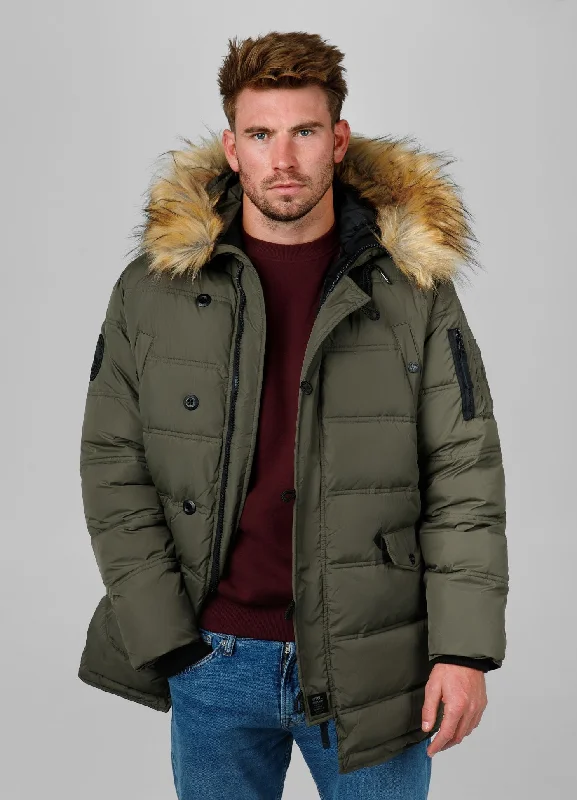 Men's snow jacket for ice skatingMen's winter  hooded parka jacket Kingston II