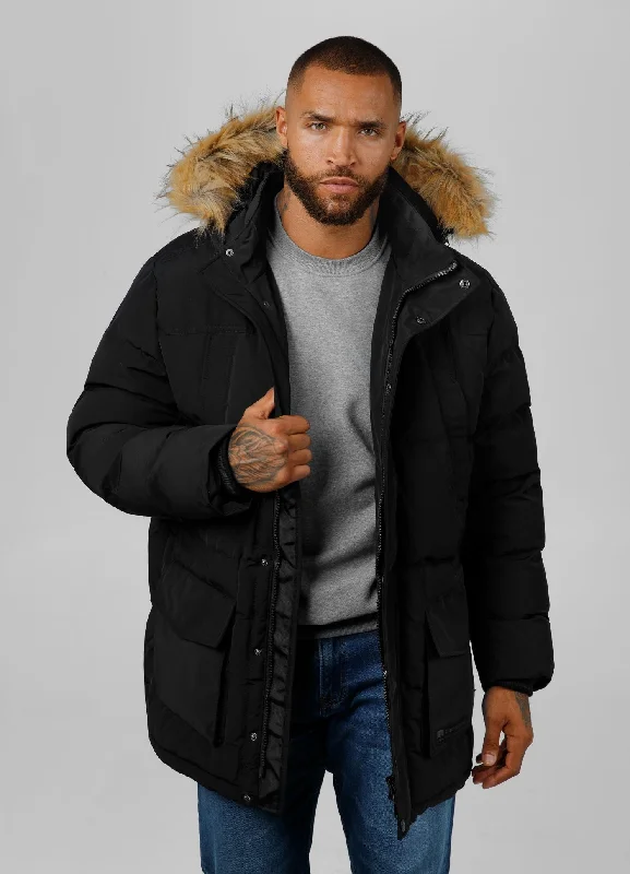 Men's snow jacket with a brand logo of a popular ski brandMen's winter hooded parka jacket Forest Men's snow jacket with a brand logo of a popular ski brandMen's winter hooded parka jacket Forest