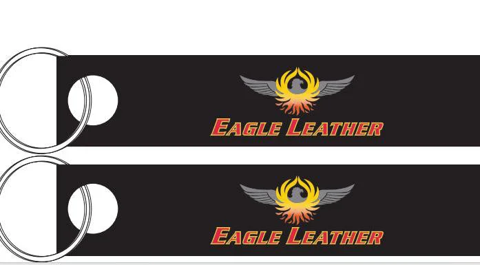 Men leather vests with a zip - front for easy layering and a cool biker - inspired styleMotorcycle Key Chain - Eagle Leather Small