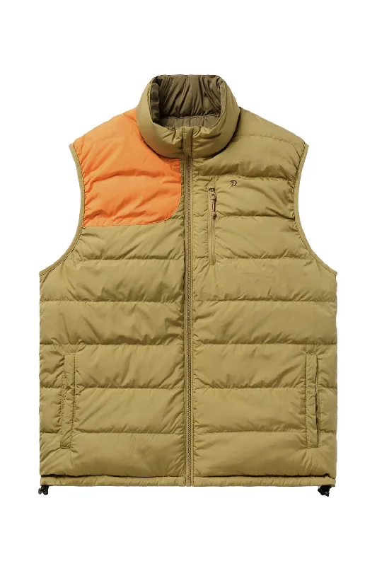 M's DRYDOWN REVERSIBLE VEST Wheat/Pin Oak