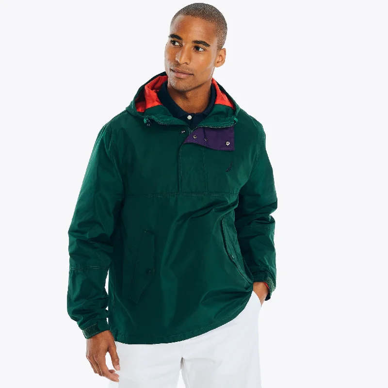 Men coats with a contrasting trim for a fashion - forward aestheticNautica Mens Anorak Jacket