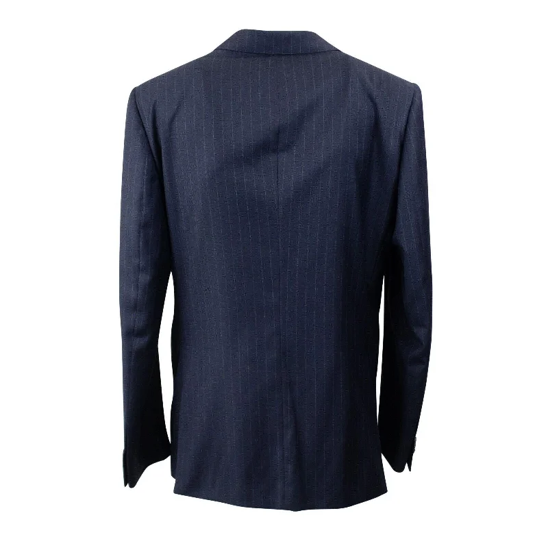 Navy Wool Single Breasted Suit 8L