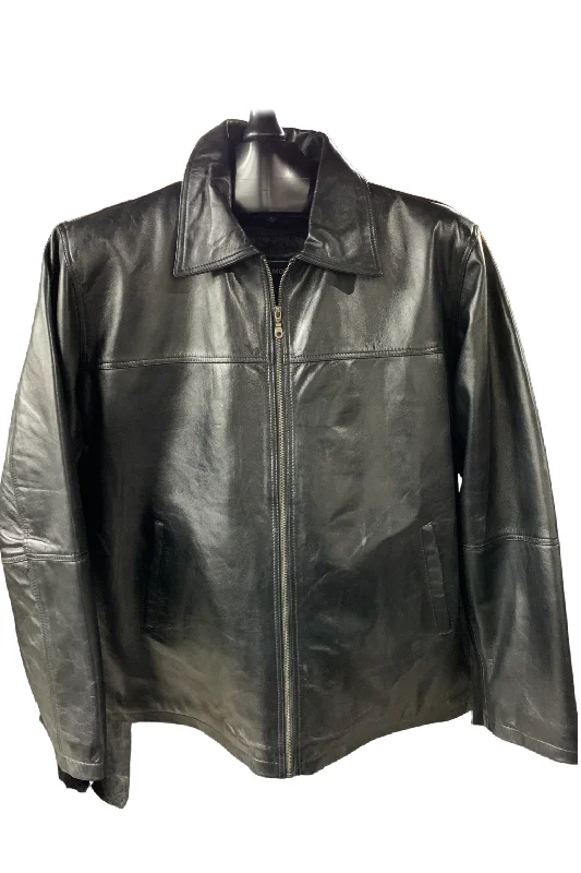 Men leather peacoats with a wool - blend lining for extra warmth in cold weatherOversized Cruze Lambskin Leather Men leather peacoats with a wool - blend lining for extra warmth in cold weatherOversized Cruze Lambskin Leather
