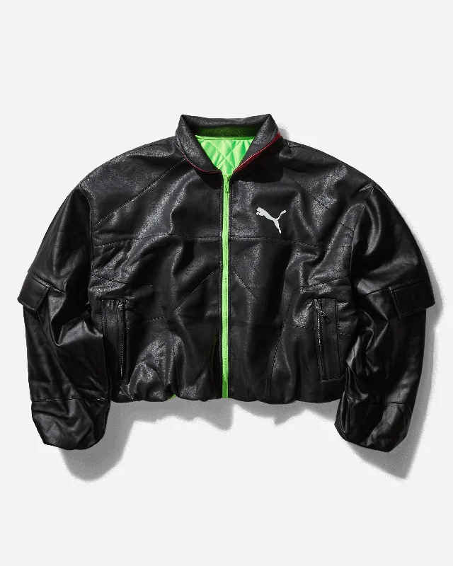 Men coats with a detachable faux - fur collar for a trendy and warm touchMen's A$AP Rocky Pleather Jacket Black Men coats with a detachable faux - fur collar for a trendy and warm touchMen's A$AP Rocky Pleather Jacket Black