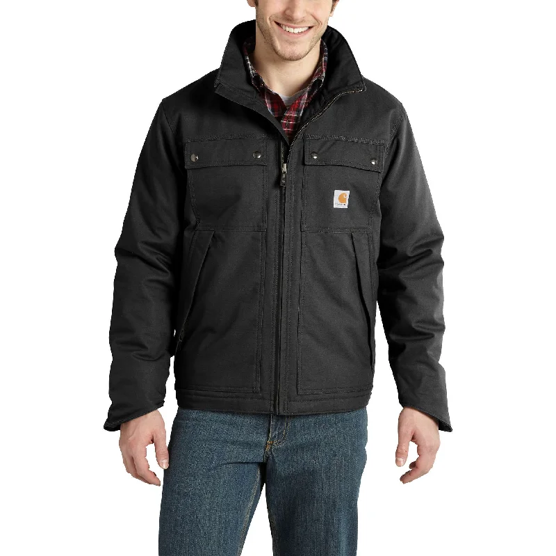 Men coats made of high - quality leather for a rugged and durable optionQuick Duck® Jefferson Traditional Jacket