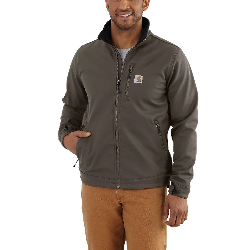 Men coats with a quilted pattern for added texture and warmthRain Defender® Relaxed Fit Heavyweight Softshell Jacket - 1 Warm Rating