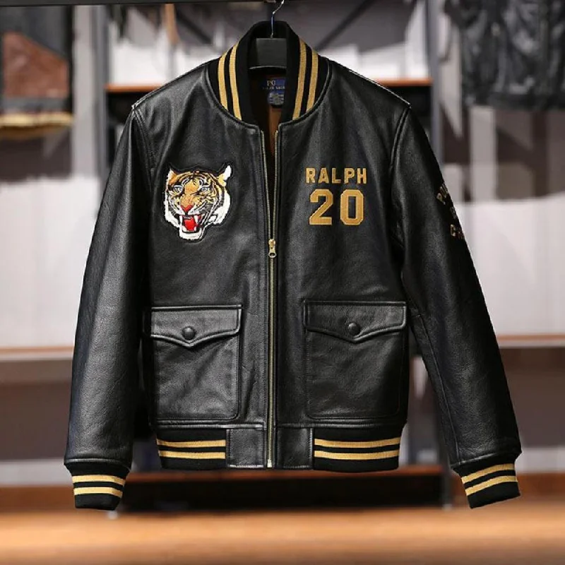 Roaring Varsity Genuine Jacket