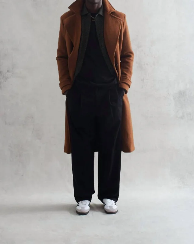 Men coats with a hooded design for added protection against the elementsSantoni Coat In Caramel Men coats with a hooded design for added protection against the elementsSantoni Coat In Caramel