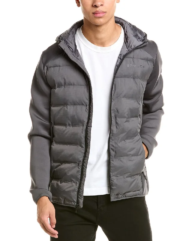 Men coats with a stand - up collar for a sleek and modern lookSpyder Quilted Jacket