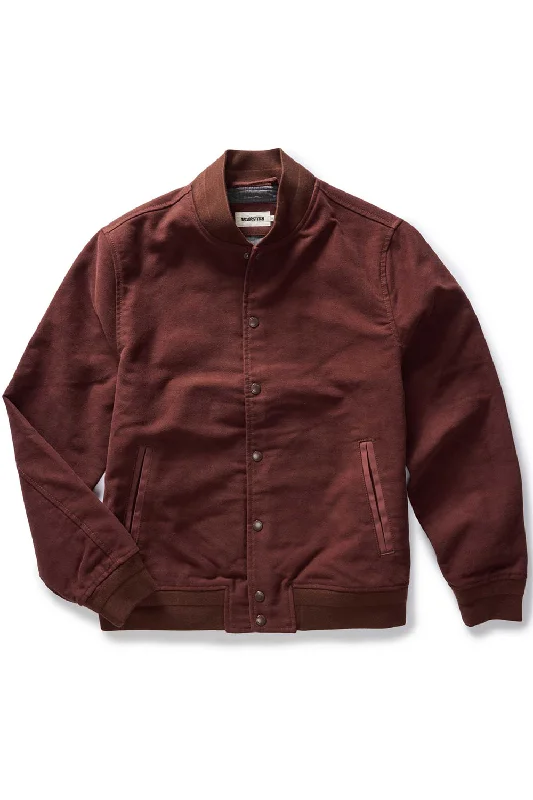 THE CAMPUS JACKET Burgundy Moleskin